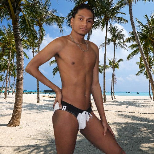 Two Tone Men Bikini Swimwear - UNIQUELY MALE