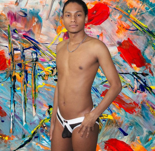Sheer Mesh Pouch Bikini - UNIQUELY MALE