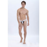 Two Tone Mesh Cotton Thong - UNIQUELY MALE