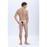 Two Tone Mesh Cotton Thong - UNIQUELY MALE